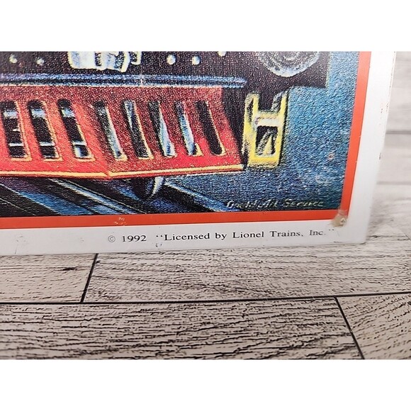 Vintage 1992 Lionel Trains 16”X12” Embossed Tin Sign Wall Art Mancave Decor - Picture 2 of 3